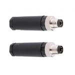M8 Plug Male Connector,Straight,A coding